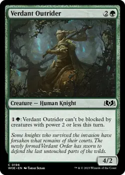 Verdant Outrider 196 - REGULAR - NM - Wilds of Eldraine - Image 1