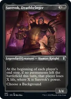 Sarevok, Deathbringer 497 - FOIL - NM - Battle for Baldur's Gate - Image 1