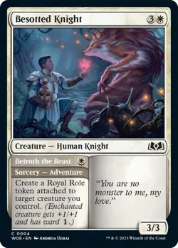Besotted Knight 4 - FOIL - NM - Wilds of Eldraine - Image 1