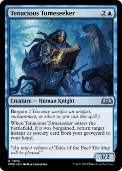 Tenacious Tomeseeker 0074 (Regular) MTG Wilds of Eldraine - NM FRESH - Image 1