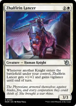 Zhalfirin Lancer 0045 - REGULAR - NM - March of the Machine MTG - Image 1