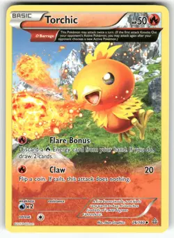 Torchic (Omega) XY - Primal Clash Uncommon Pokemon Lightly played - Image 1