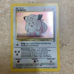 Pokemon TCG Base Set 2 Clefairy 6/130 Vintage Holo Rare NM - Image 1