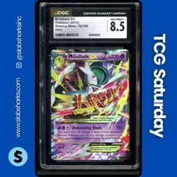 2015 POKEMON XY ROARING SKIES #35/108 MEGA GALLADE EX HOLO CGC 8.5 - Image 1