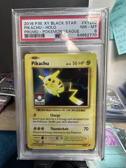PSA 8 2016 Pokemon Xy Black Star Promo #XY202 Pikachu Holo - Image 1