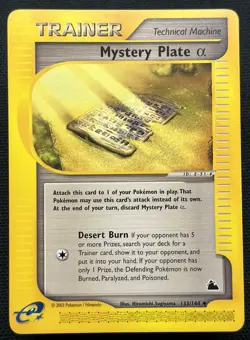 Mystery Plate 133/144 Skyridge Pokemon Card LP - Image 1
