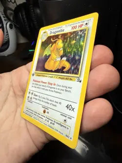 Pokemon Dragonite 1st Edition 4/62 Fossil Holo - Image 3