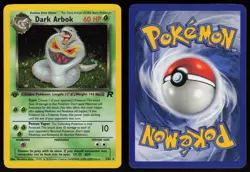 Dark Arbok 2/82 Rare Team Rocket Holo 1st Edition Pokemon - Image 3