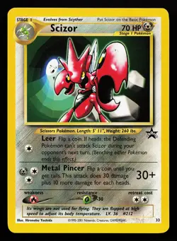 Scizor 33 WOTC Black Star Promo Pokemon Card - Image 1