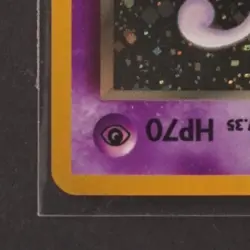 1999 POKEMON CHALLENGE FROM THE DARKNESS JPN #150 ROCKET'S MEWTWO HOLO SWIRL - Image 4