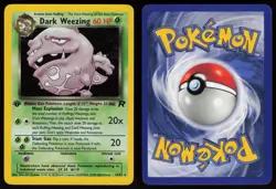 Dark Weezing 14/82 Rare Team Rocket Holo 1st Edition Pokemon - Image 3