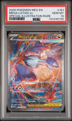 2025 POKEMON MEGA EVOLUTION SPECIAL ILLUSTRATION RARE MEGA LATIAS EX PSA 10 - Image 1