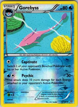 Gorebyss 51/160 XY - Primal Clash Pokemon TCG LP-NM - Image 1
