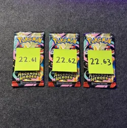 VERY HEAVY! GOD PACKUUU Ascended Heroes Pokemon TCG Booster Pack Lot (SEALED) - Image 1