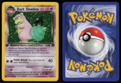 Dark Slowbro 12/82 Rare Team Rocket Holo 1st Edition Pokemon - Image 3