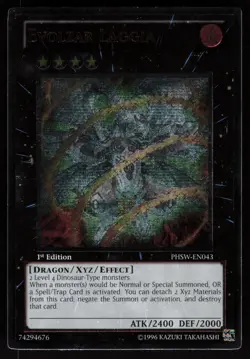 Evolzar Laggia (UTR) PHSW-EN043 Ultimate Rare 1st Edition Yu-Gi-Oh - Image 1