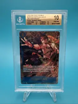 2025 One Piece Promos OP07053 Portgas D. Ace 3rd Anniversary Winner BGS 10 - Image 1