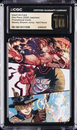 2025 ONE PIECE JAPANESE INSERT ART CARD CGC 10 PRISTINE - Image 1
