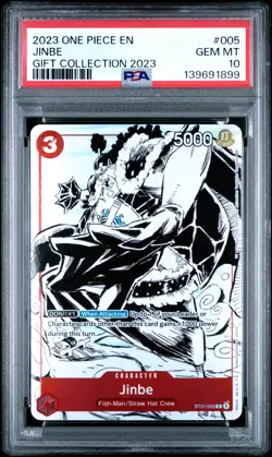 2023 ONE PIECE GIFT COLLECTION 2023 #005 JINBE PSA 10 - Image 1