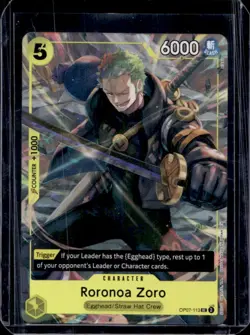 2024 One Piece 500 Years in the Future Roronoa Zoro Uncommon #OP07-113 - Image 1