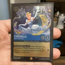 Disney Lorcana Cinderella Dream Come True Legendary Foil Whispers 155/204 - Image 1