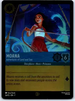 Moana - Adventurer of Land and Sea Promo Foil Disney Lorcana Promo Cards 26 - Image 1