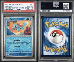 Squirtle - (Pokemon Center Exclusive) 007/165 Miscellaneous Cards & Products... - Image 1