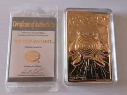 Pokemon Poliwhirl 23k Gold Plated Trading Card With COA 1999 Burger King Promo - Image 2