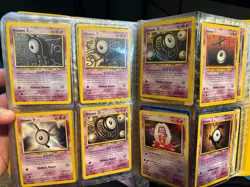 Vintage Pokemon Card Binder Collection Lot Wotc Neo E Base 1st Fossil Holo LP - Image 3