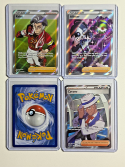 Pokemon English TCG Ultra Rare Full Art Trainer Cards LOT of 4 Raihan has a ding - Image 3
