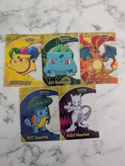 Pokemon TV Animation Edition 2 Topps PC1-5 2000 Complete Chase Card Set - Image 1