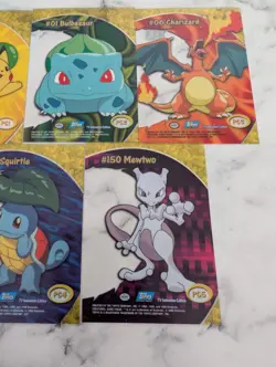 Pokemon TV Animation Edition 2 Topps PC1-5 2000 Complete Chase Card Set - Image 5