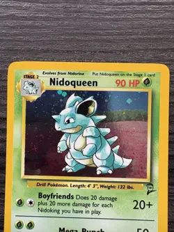 Pokemon Nidoqueen Holo Rare TCG Card 12/130 Base Set 2 - Image 4