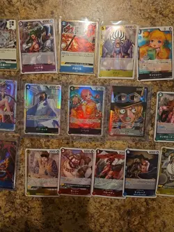One Piece TCG 26 card Lot Sr and rares collection Binder - Image 4