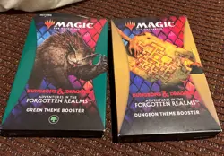 Magic The Gathering Dungeons & Dragons Booster Card Pack,Green & Dungeon Theme - Image 1
