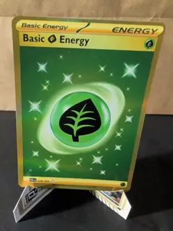 Basic Grass Energy 278/193 Sv02: Paldea Evolved Holo Pokemon Card NM - Image 1