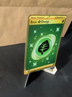 Basic Grass Energy 278/193 Sv02: Paldea Evolved Holo Pokemon Card NM - Image 3