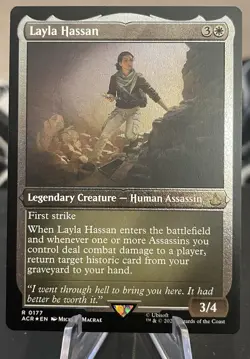 Layla Hassan (Foil Etched) Universes Beyond: Assassin's Creed Foil - Image 1