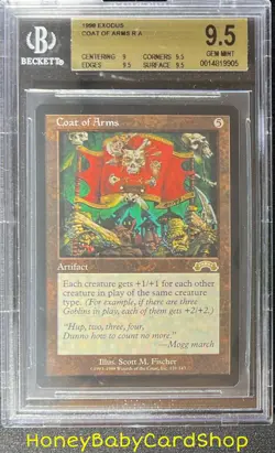 MTG Exodus 1998 Coat of Arms BGS 9.5 GEM MINT Silver Age Iconic Staple - Image 1