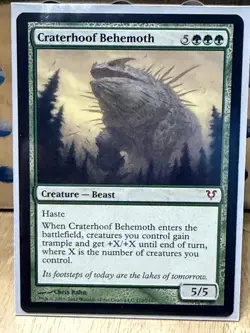 Magic: The Gathering Craterhoof Behemoth Mythic Green Creature 5/5 Avacyn Resto… - Image 1