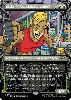 MTG Teenage Mutant Ninja Turtles SALLY PRIDE, LIONESS LEADER SHOWCASE FOIL TMNT - Image 1