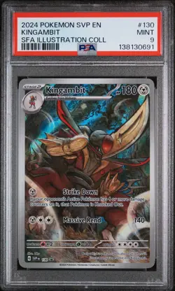 2024 POKEMON SHROUDED FABLE ILLUSTRATION COLLECTION #130 KINGAMBIT PSA 9 - Image 1
