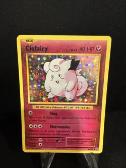 2016 Pokemon-Clefairy 63/108-XY Evolutions-Cosmos Holo - Image 1