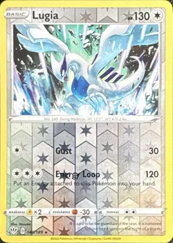 Lugia 140/189 Rare Darkness Ablaze Pokemon Reverse Holo Near Mint - Image 1