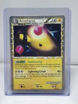 Ampharos PRIME 105/123 (HeartGold SoulSilver) Holo Pokemon Card 2010 - Image 1