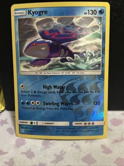 Kyogre 53/236 SM - Cosmic Eclipse Reverse Holo Rare Pokemon Card - Image 1
