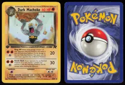 Dark Machoke 40/82 Uncommon Team Rocket 1st Edition Pokemon - Image 3