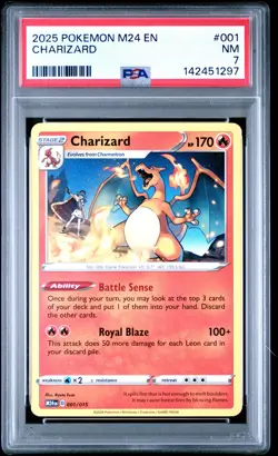 2025 POKEMON M24 EN-MCDONALD'S COLLECTION #001 CHARIZARD PSA 7 - Image 1