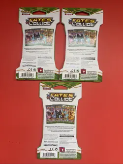 Pokemon XY Fates Collide Three (3) Sleeved Booster Packs New Sealed-READ!! - Image 2