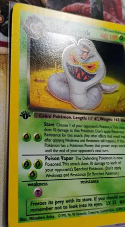 Dark Arbok 2/82 Holo Rare 1st Edition Team Rocket LP+ Pokemon - Image 4